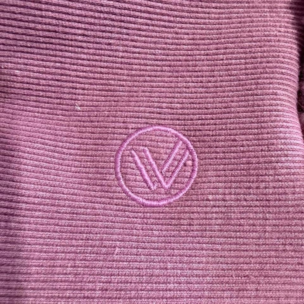 Savvi Plush Sherpa Half-Zip Fleece – M – Purple - Picture 4 of 7
